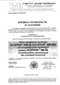 Aprobata Techniczna ITB 15-5176